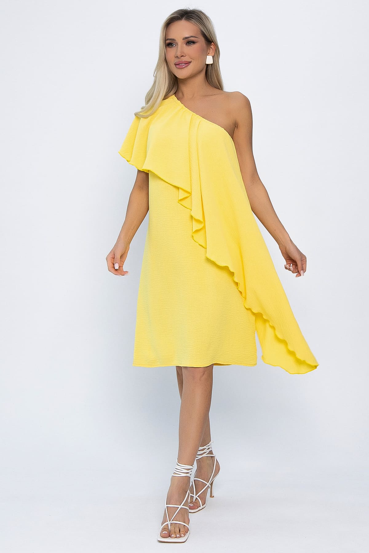 Платье Шардоне (лимонное) П13769-36М