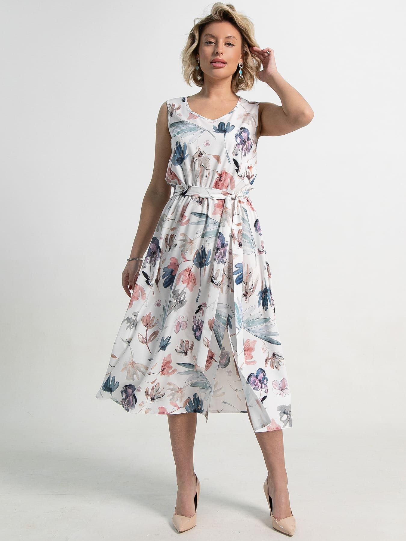 Платье Поцелуй солнца (белое) П15355-19М