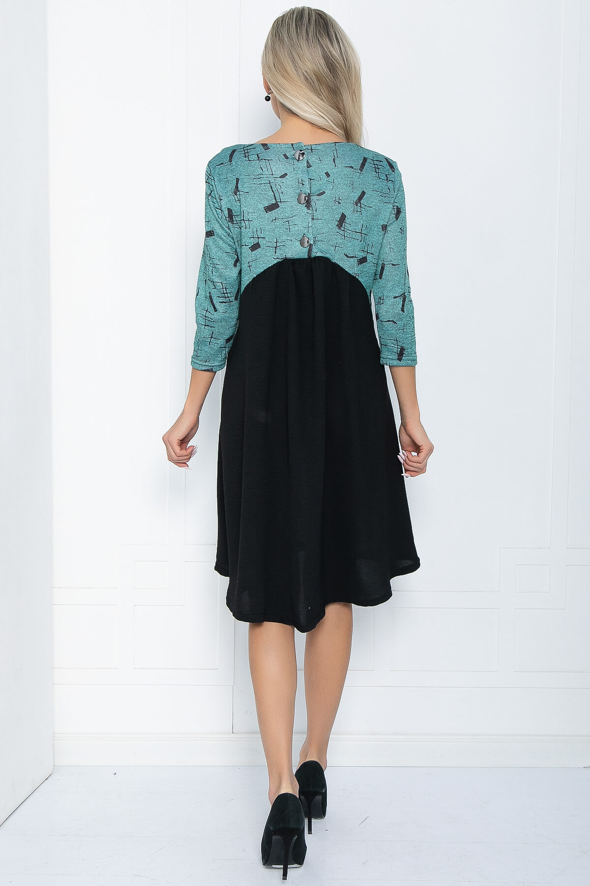 Платье Леди Элегант (зеленое) П12204-10