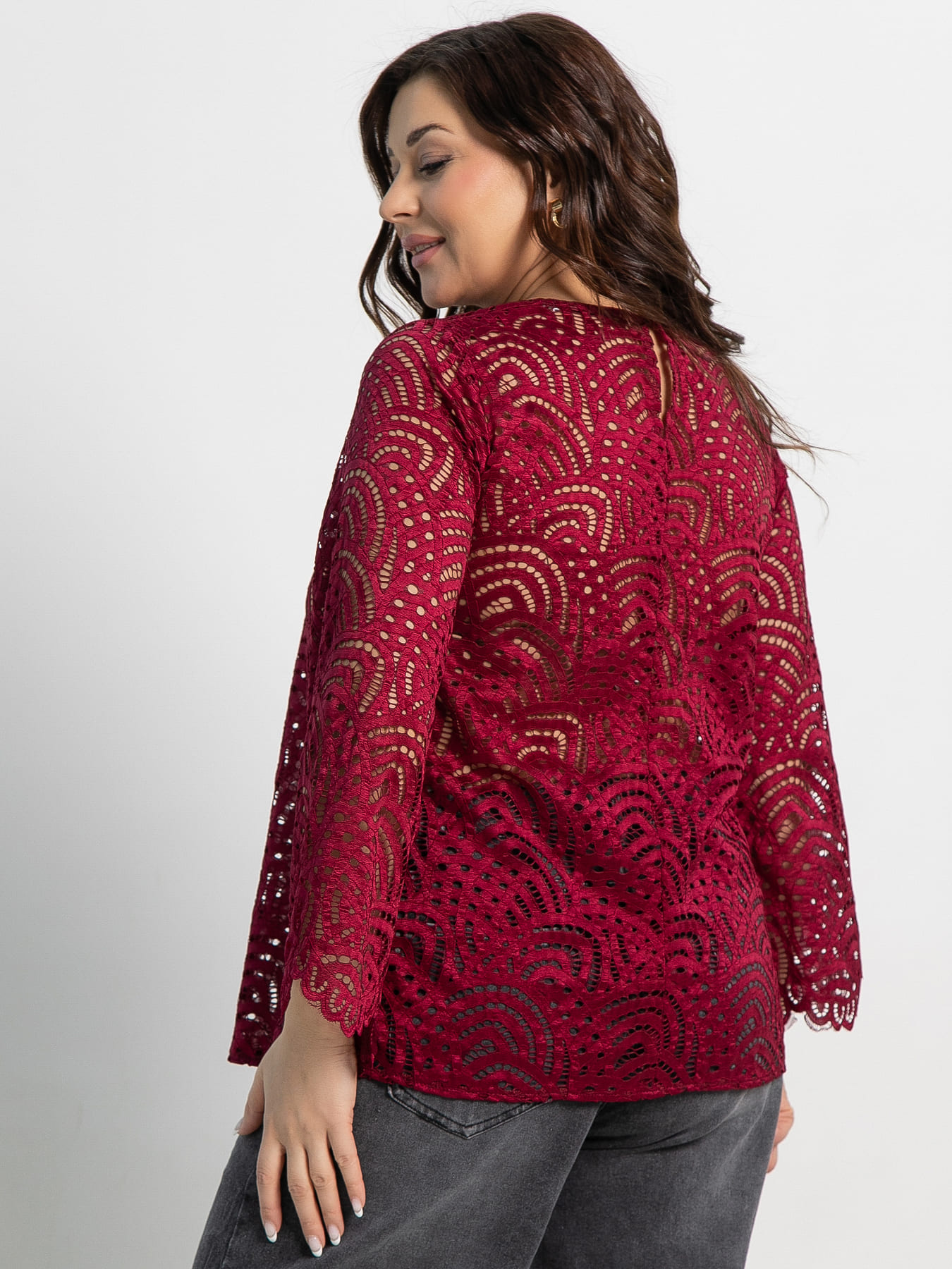 Блуза Лунная ночь (бордовая) Б15071-30М