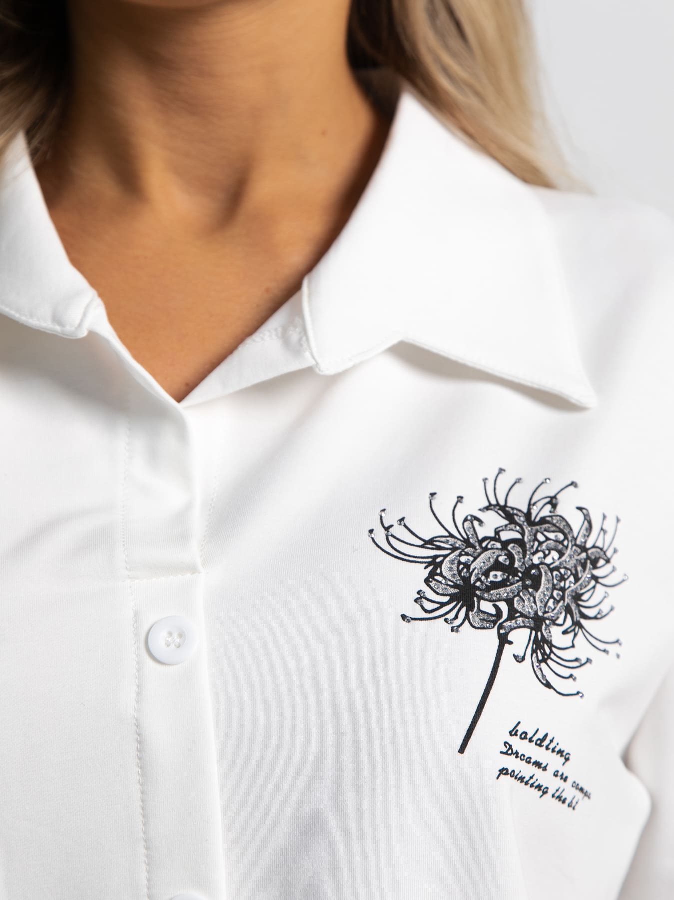 Блуза Экзотика (белая) Б15424-18М