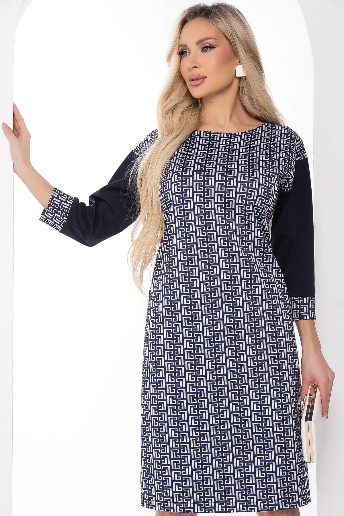 Платье "Греция" (блю) П8256