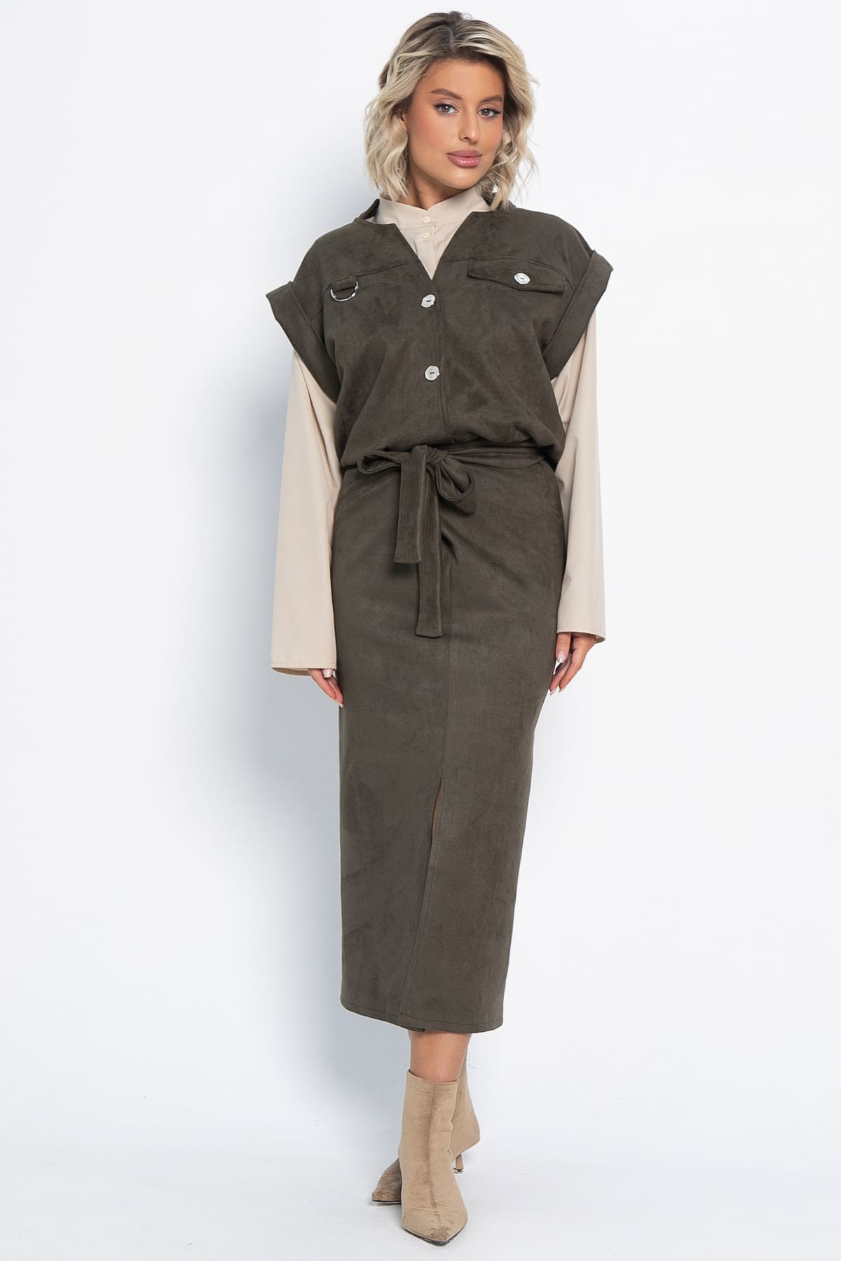 Жилет Лора (зеленый) Б15031-39М