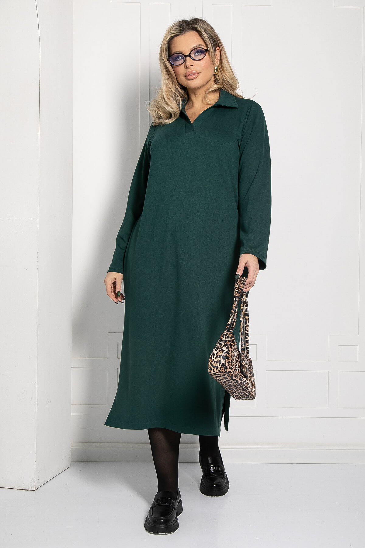 Платье Дидже (зеленое) П12711-37