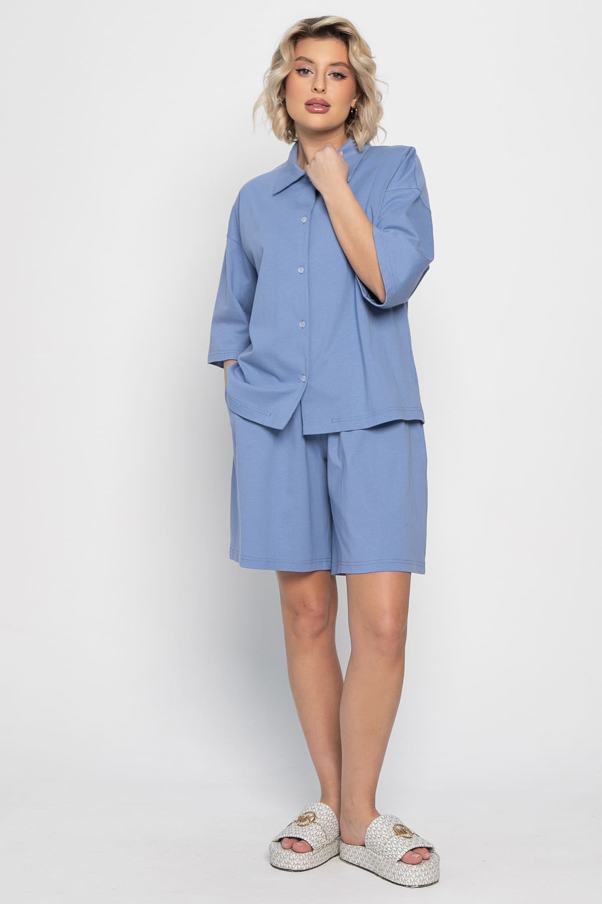 Костюм домашний Облачный уют (голубой) К14981-53М