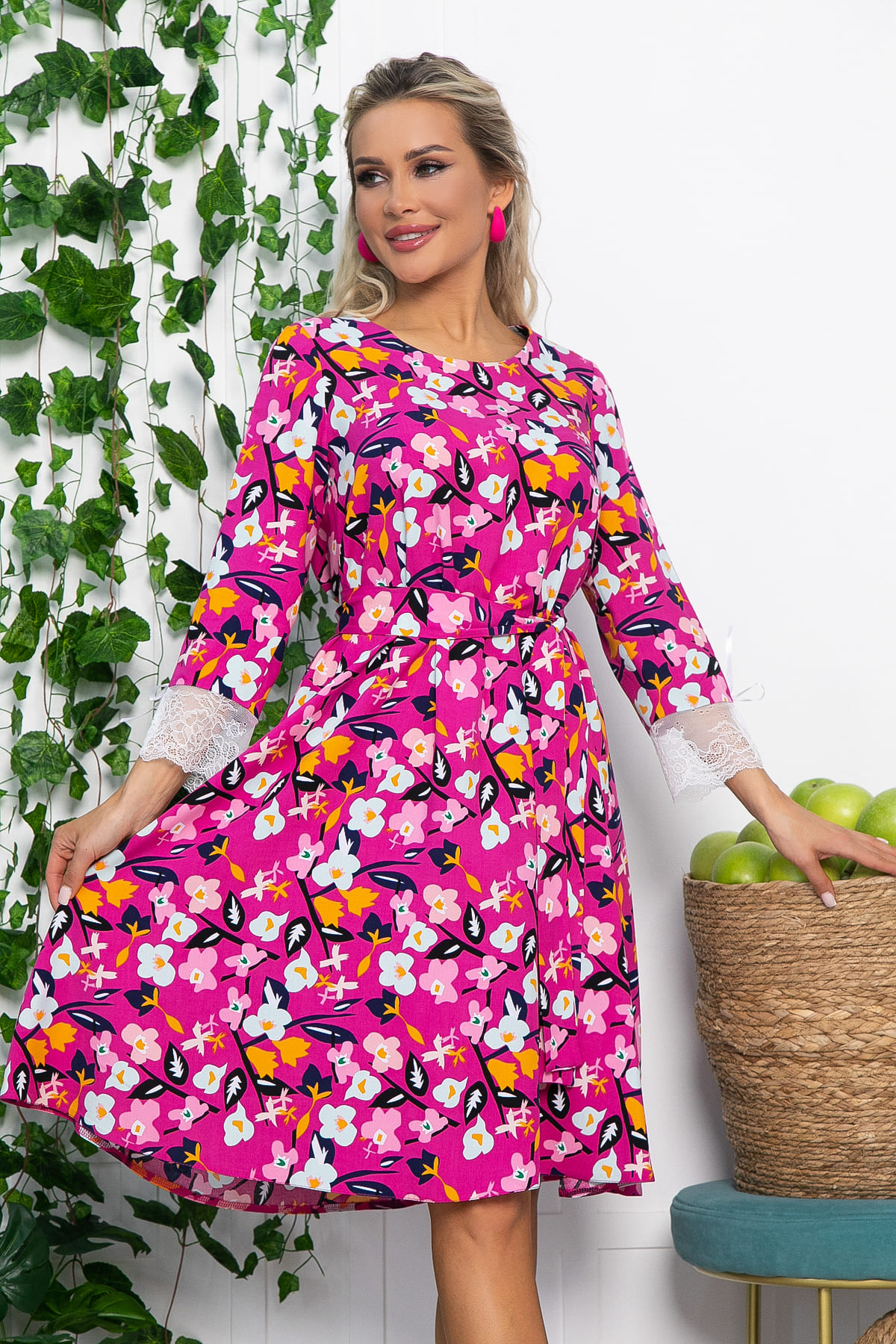 Платье Яна (розовое) П13638-33М