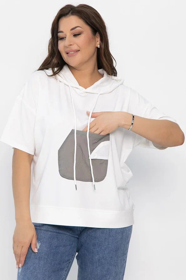 Блуза Мелика (белая) Б13939-1М