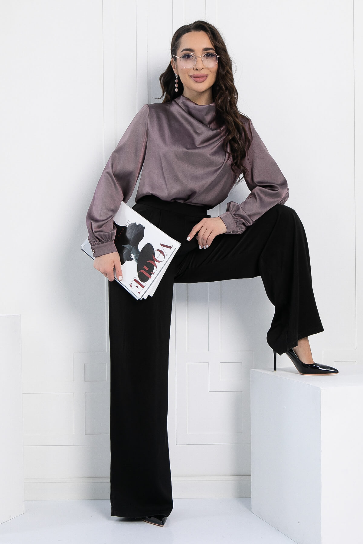 Блуза Магия успеха (сиреневая) Б13035-16М