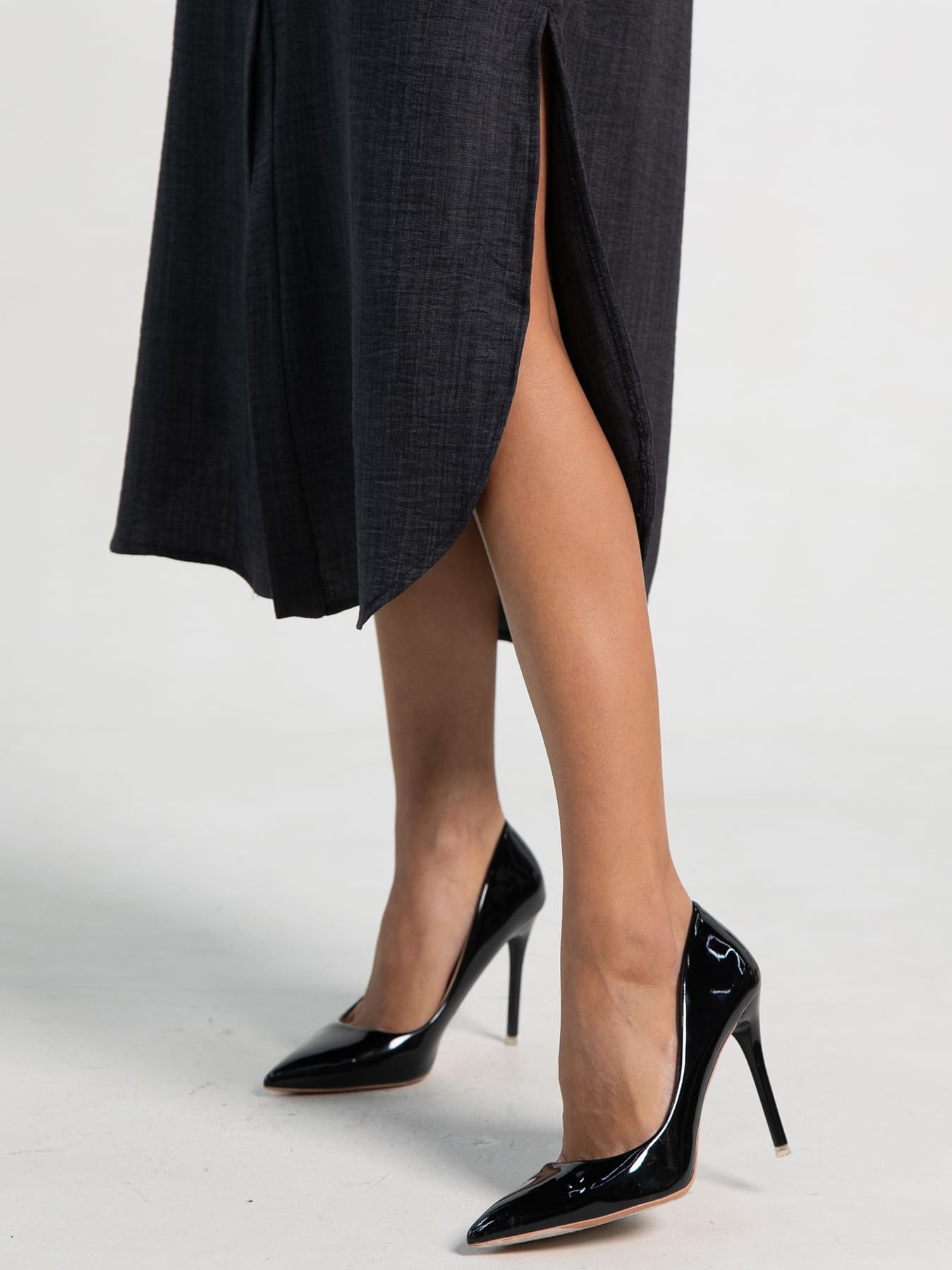 Платье-рубашка Долли (черное) П15482-10М