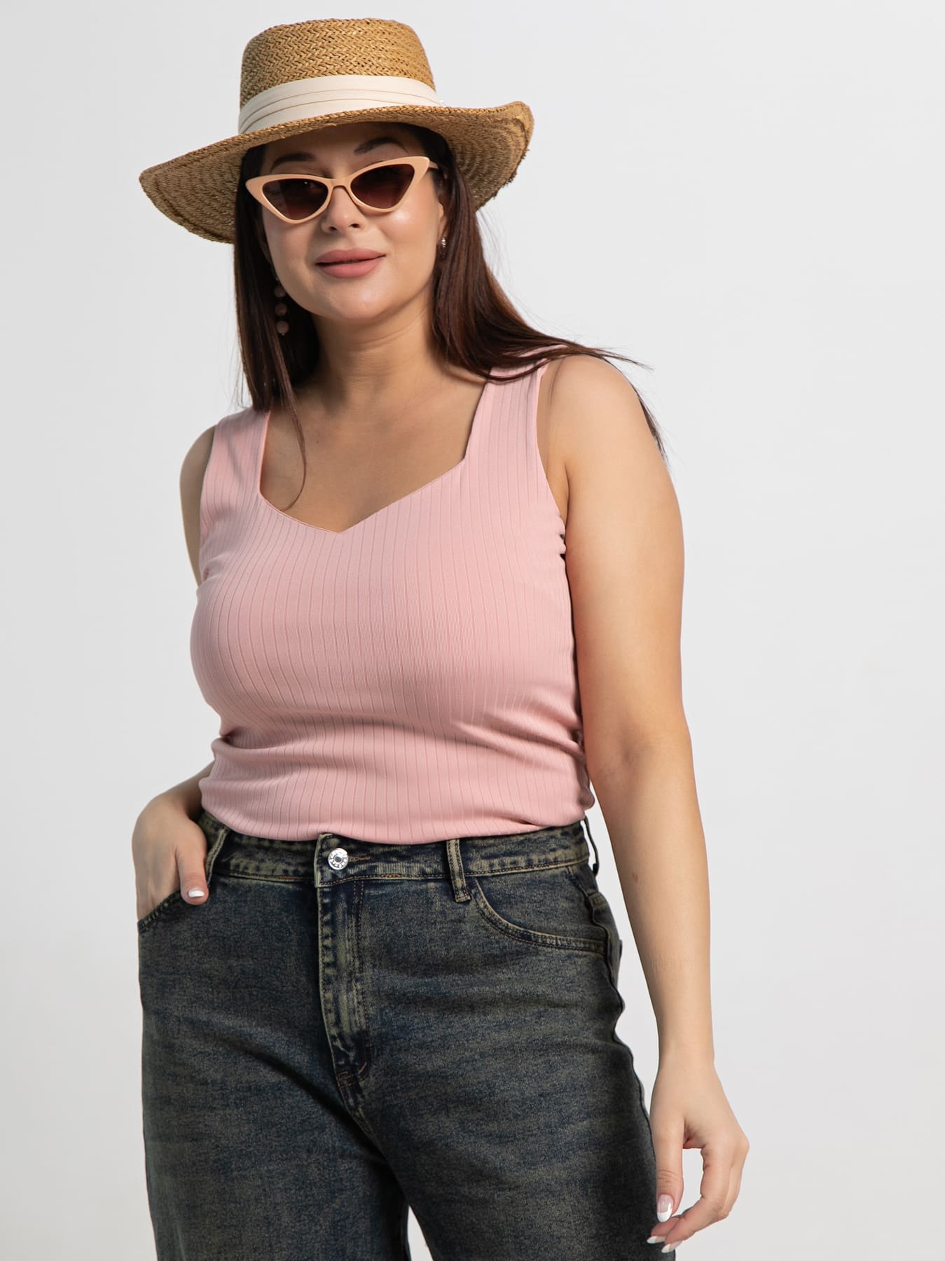 Топ Эстер (пудра) Б15451-33М