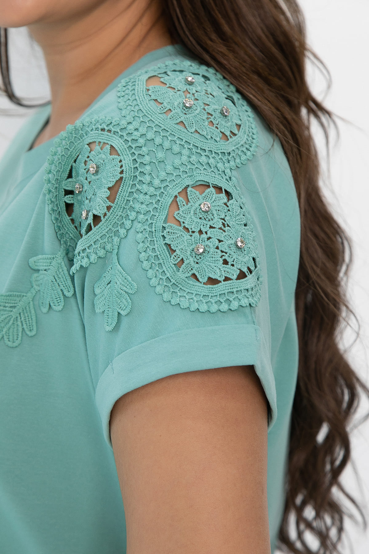 Блуза Время перемен (олива) Б13722-20М