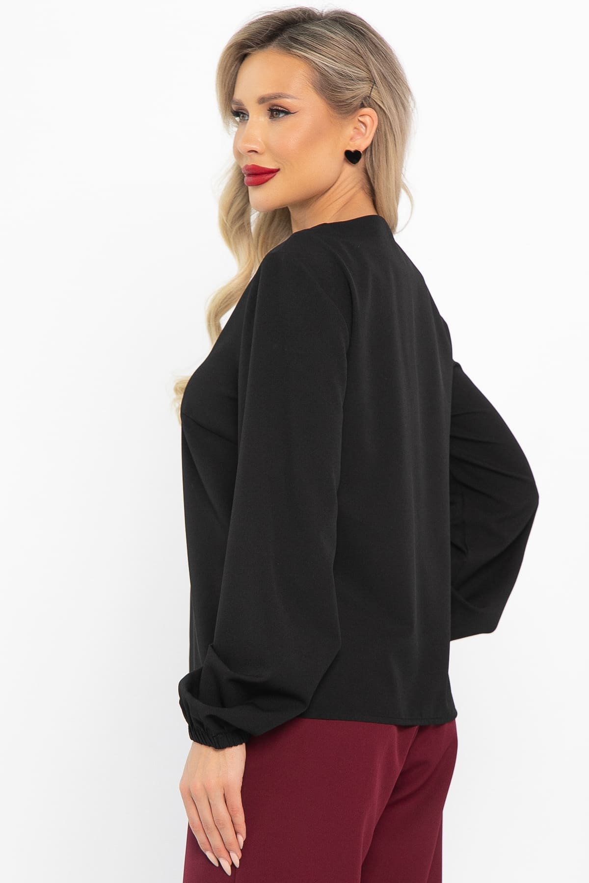 Блуза Глэдис (черная) Б14657-31М