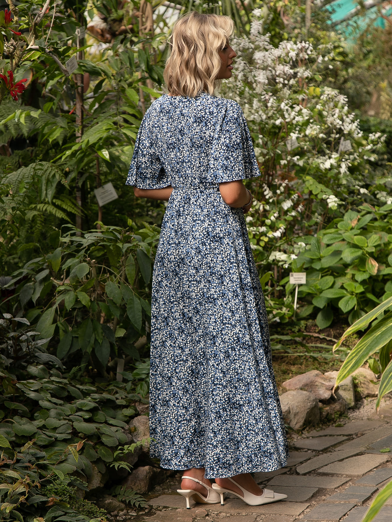 Платье Летняя грация (синее) П15606-1М