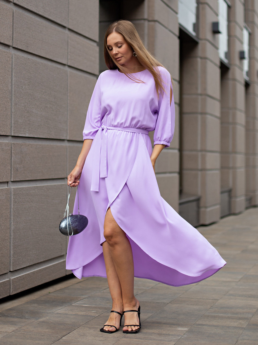 Платье Танго вдвоем (лиловое) П15166-1М
