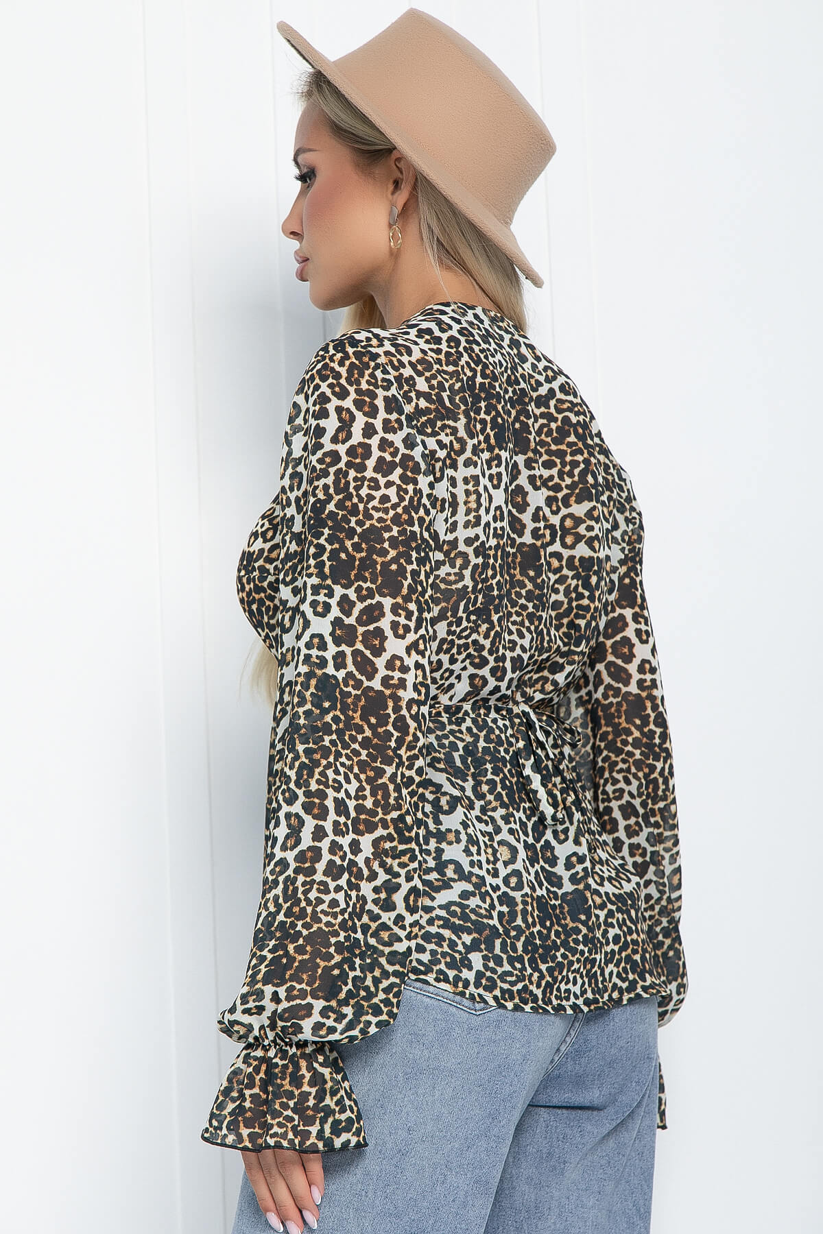 Блуза Инесса (коричневая) Б11164