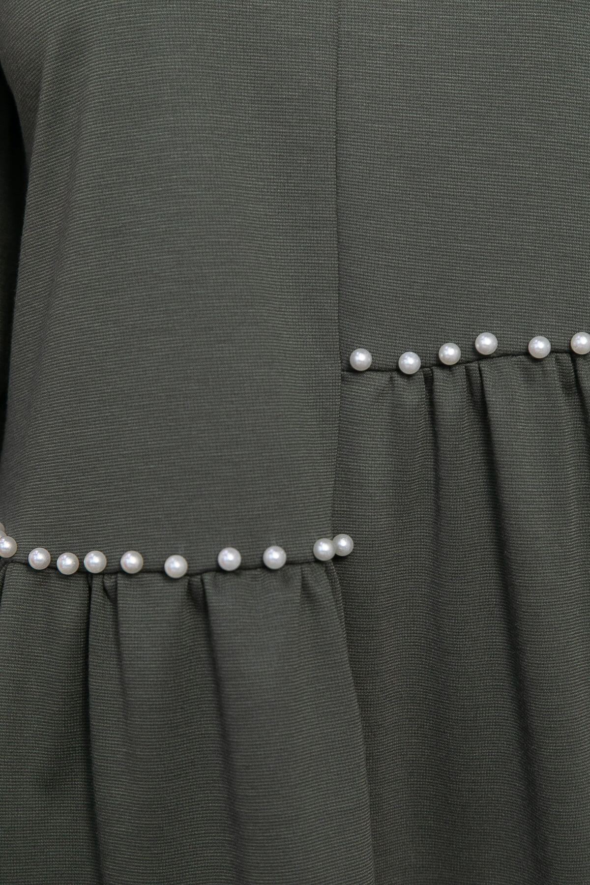 Платье бохо трикотажное Млада (темно-оливковое) П14412-8М