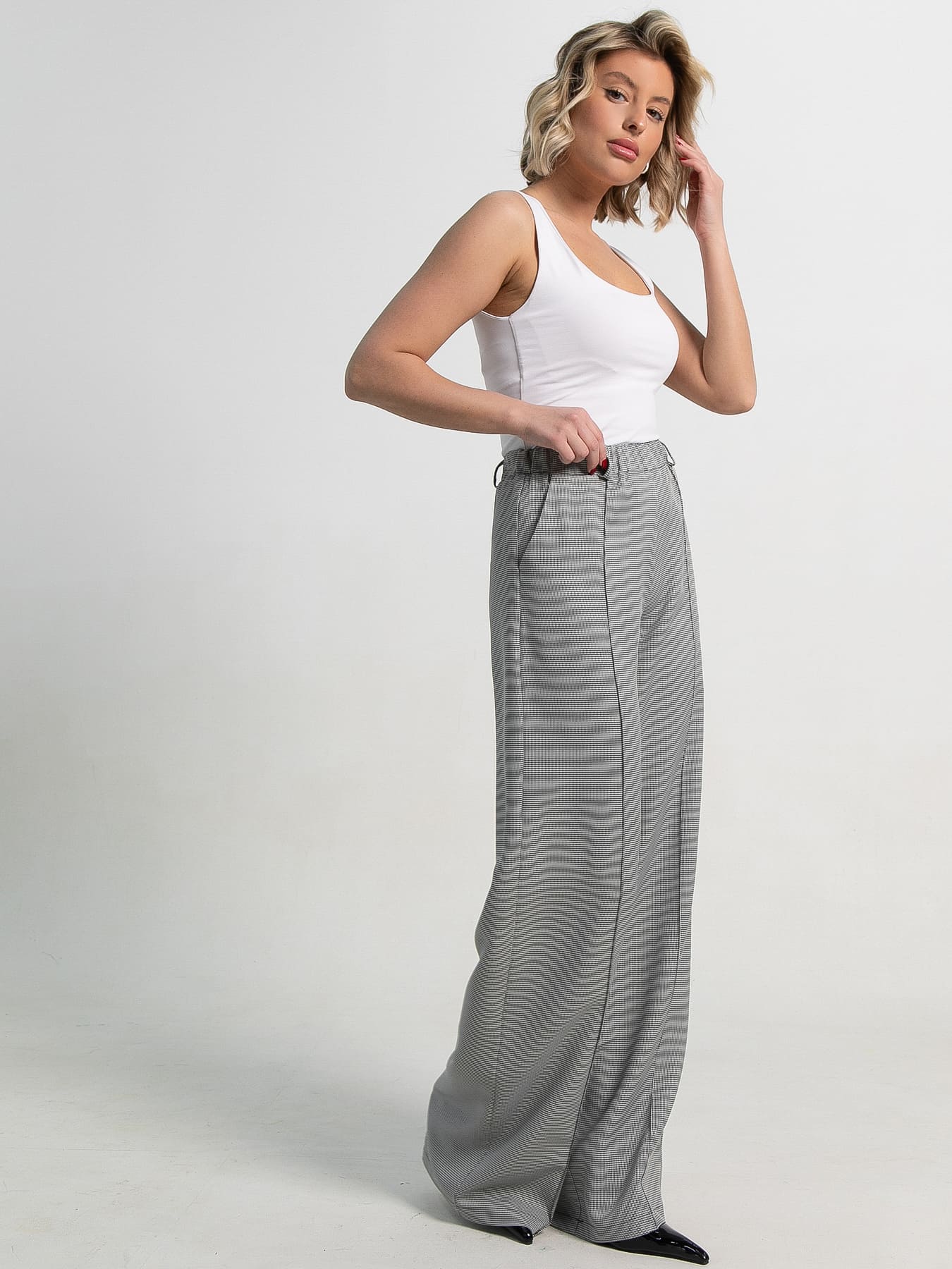 Брюки Космо НЬЮ (черно-белые) Б15381-1М