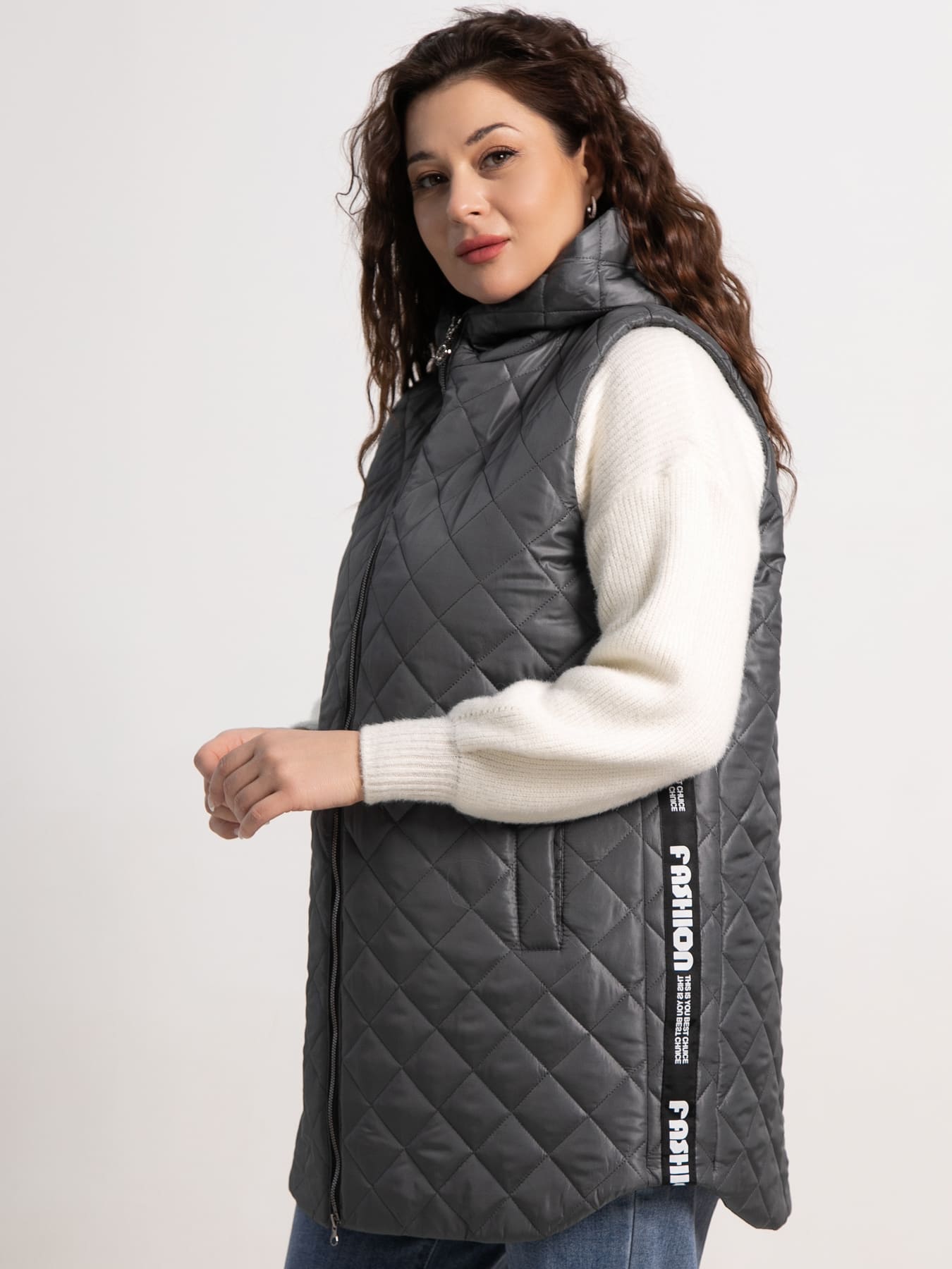 Жилет утепленный Фирменный стиль (графит) Б15320-18М