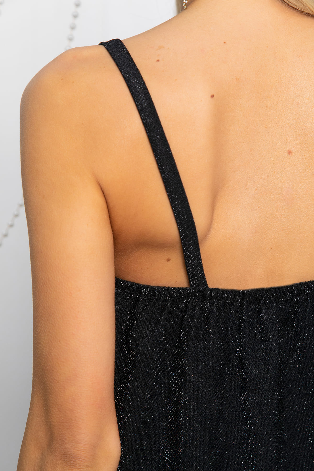 Платье-комбинация Сила притяжения (черное) П14481-7М