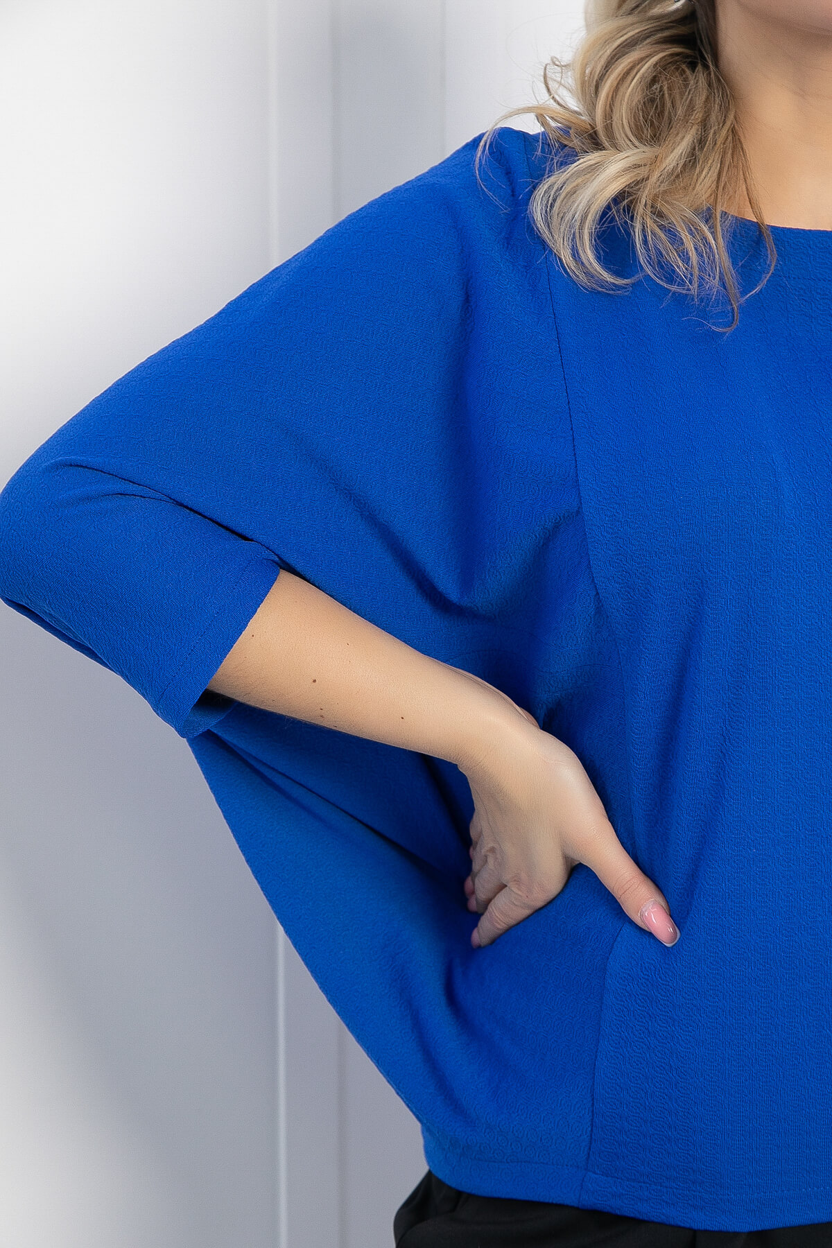 Блуза Шармель (синяя) Б12912-16М