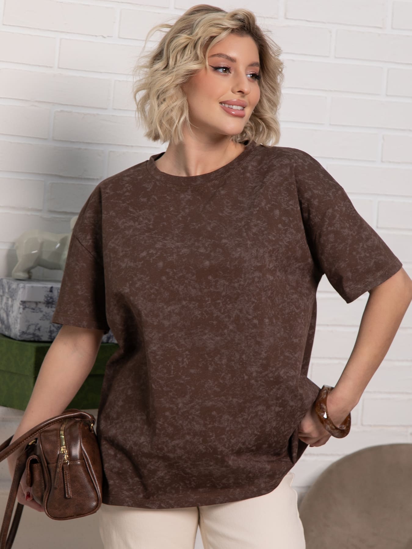 Футболка Ия (шоколад) Б15240-4М