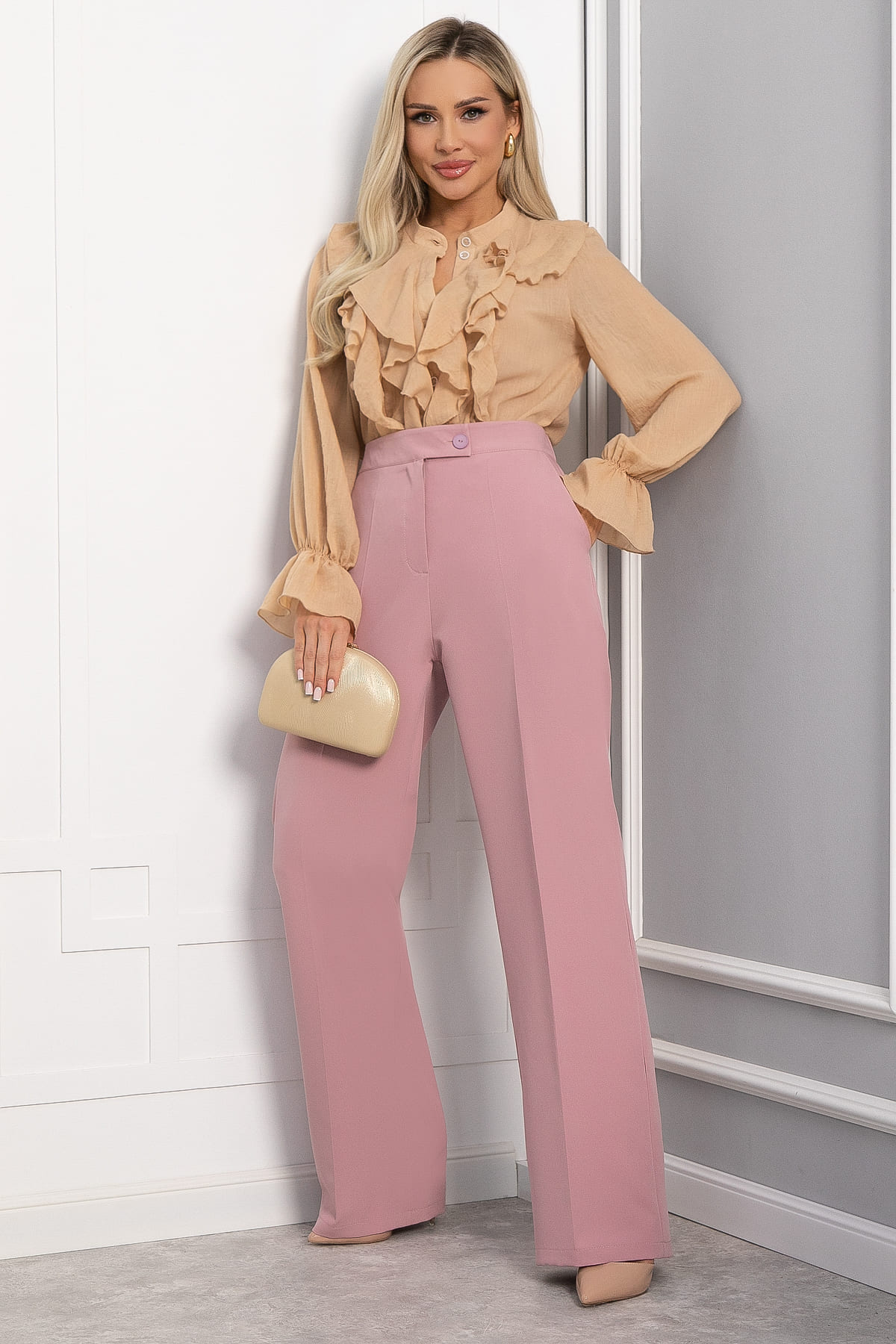 Блуза Розалинда (бежевая) Б13687-5М