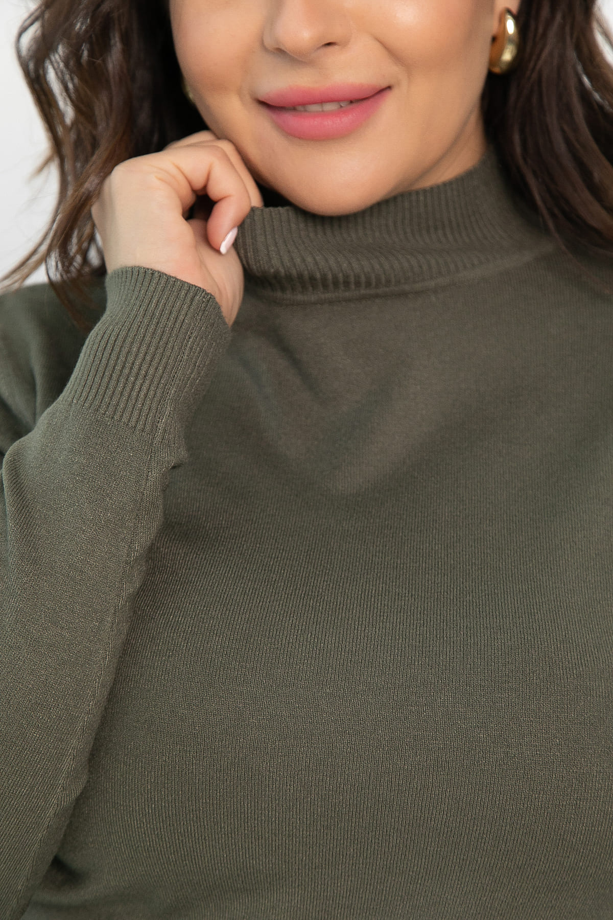 Водолазка Осенняя история (хаки) Б14547-20М