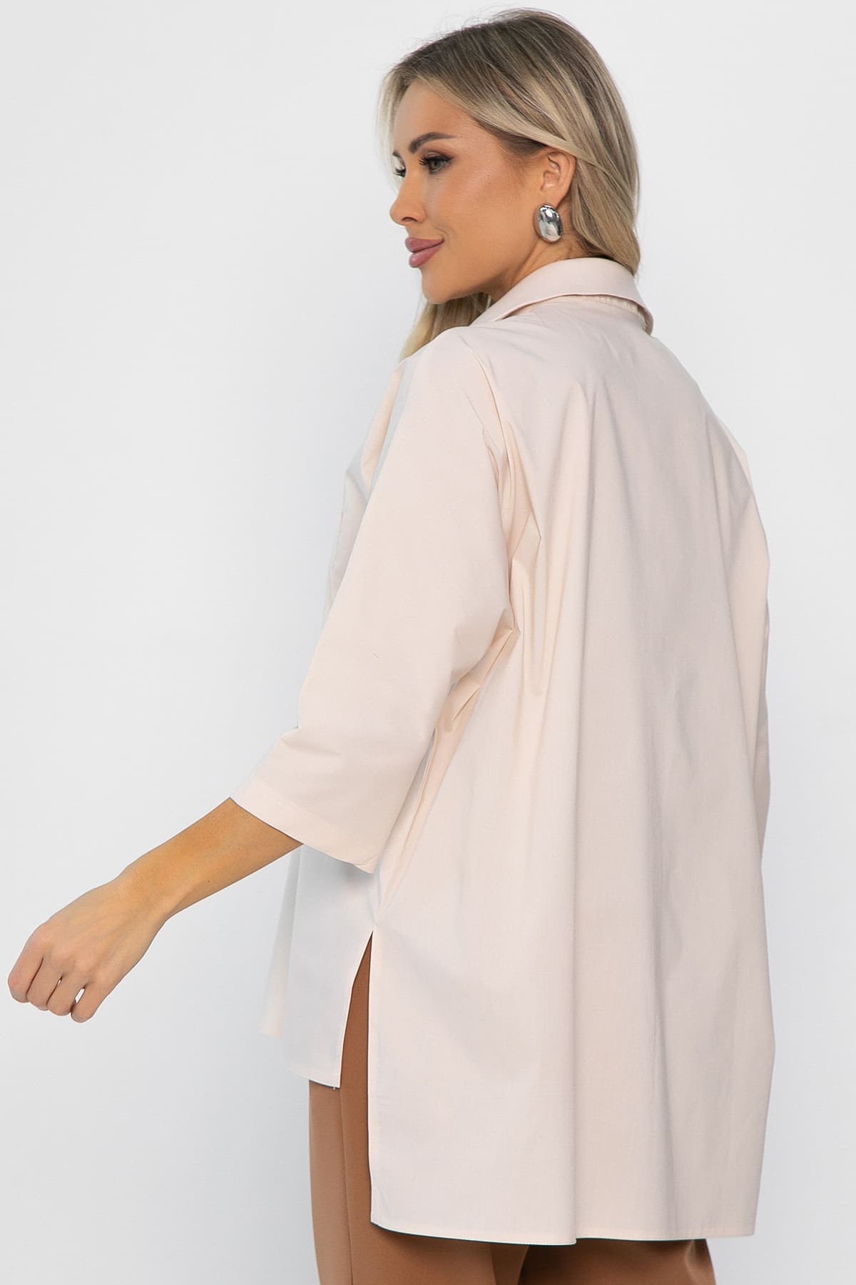 Рубашка классическая Аристократка (бежевая) Б14356-10М