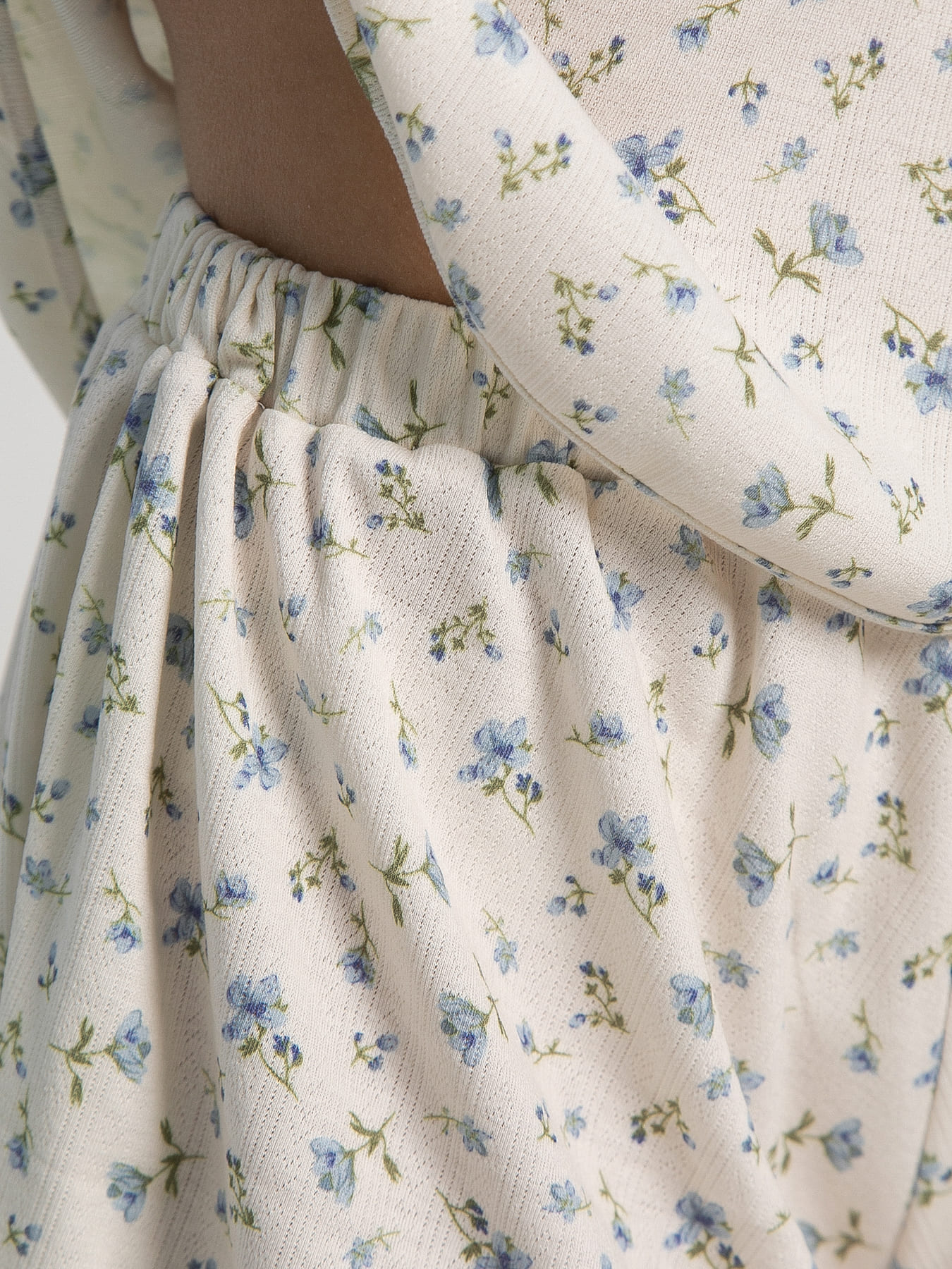 Костюм домашний с шортами Мила (бежево-голубой) К15213-1М