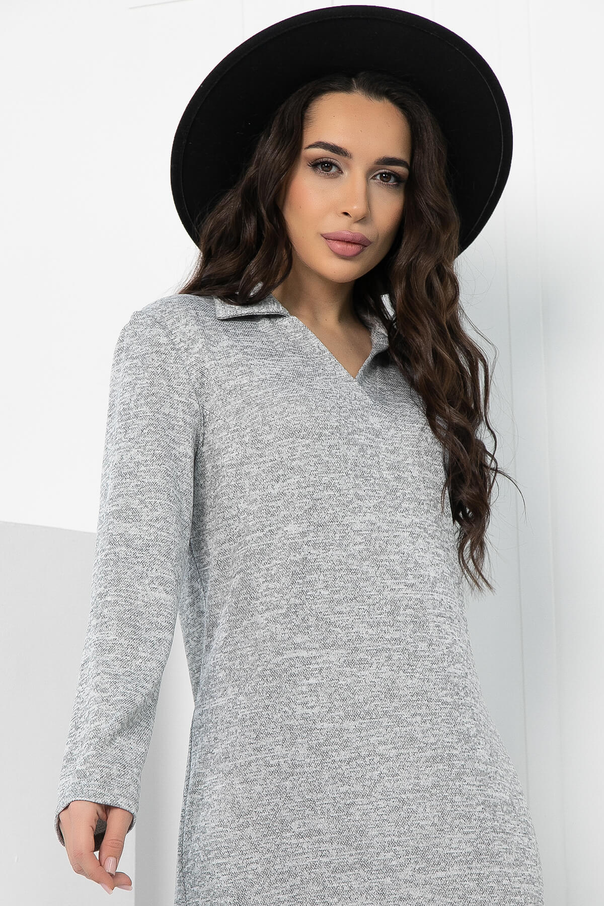 Платье Хьюстон (серое) П12816-30М