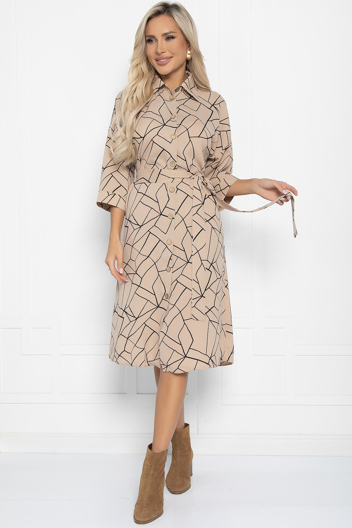 Платье Кэсси (бежевое) П11215