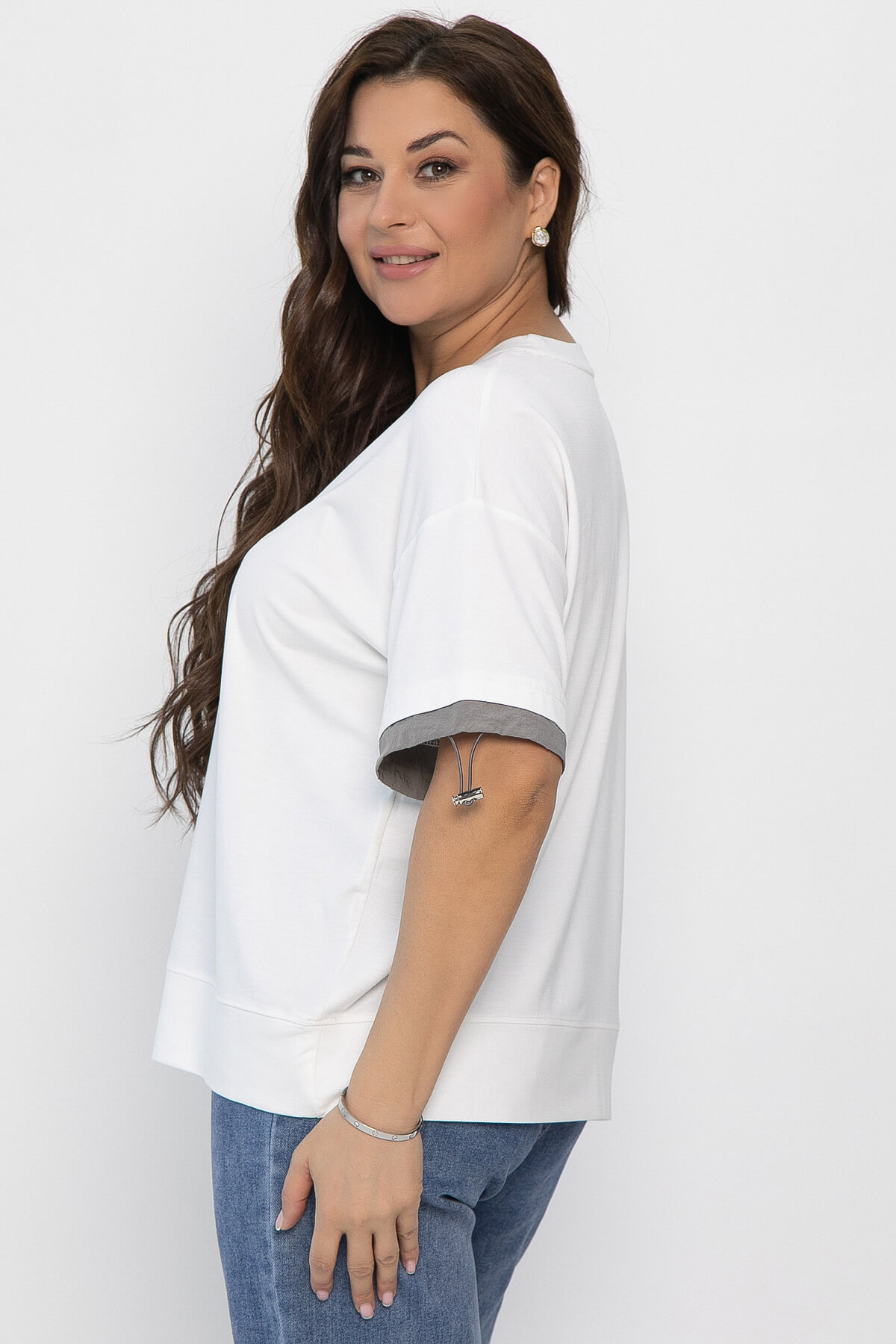 Блуза Софья (белая) Б13940-1М