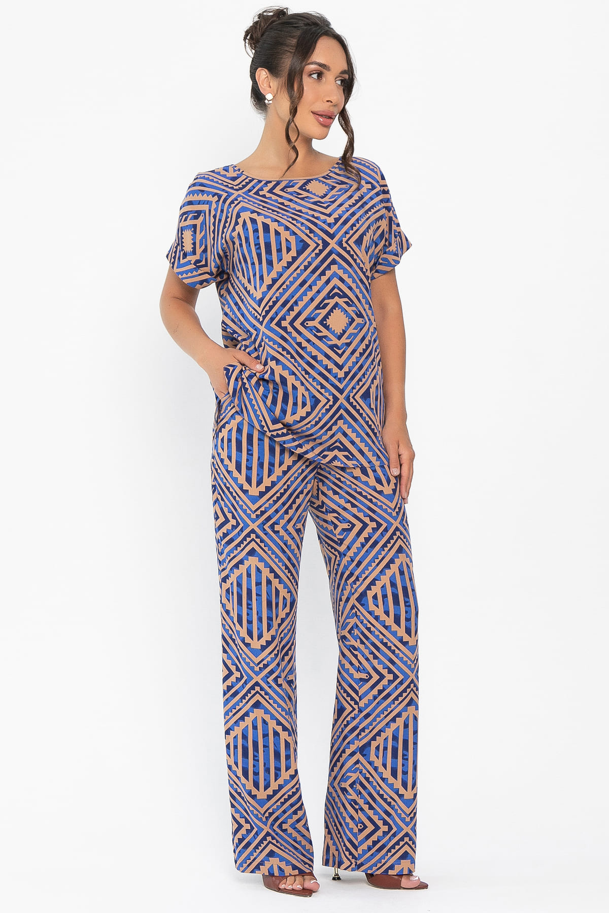 Костюм Летний бриз (синий) К13982-12М