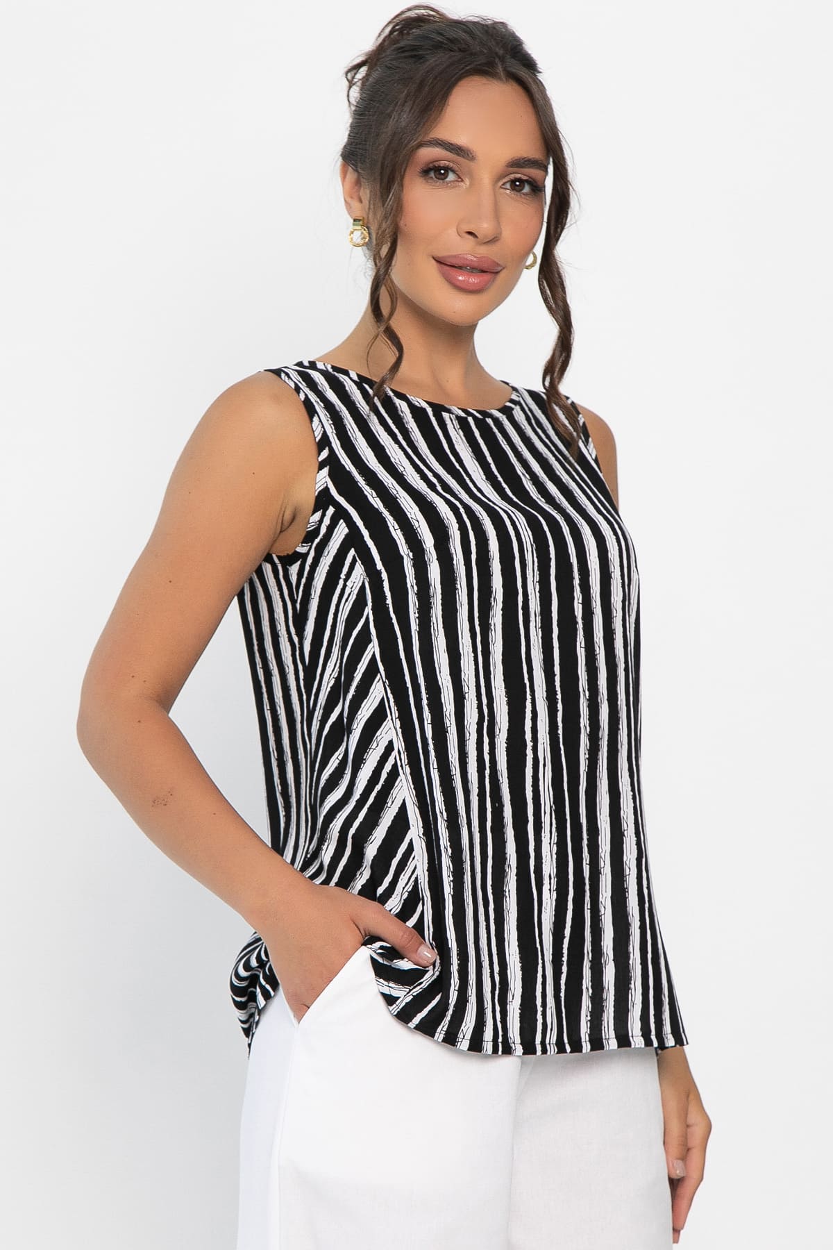 Топ Конте (черно-белый) Б13956-10М