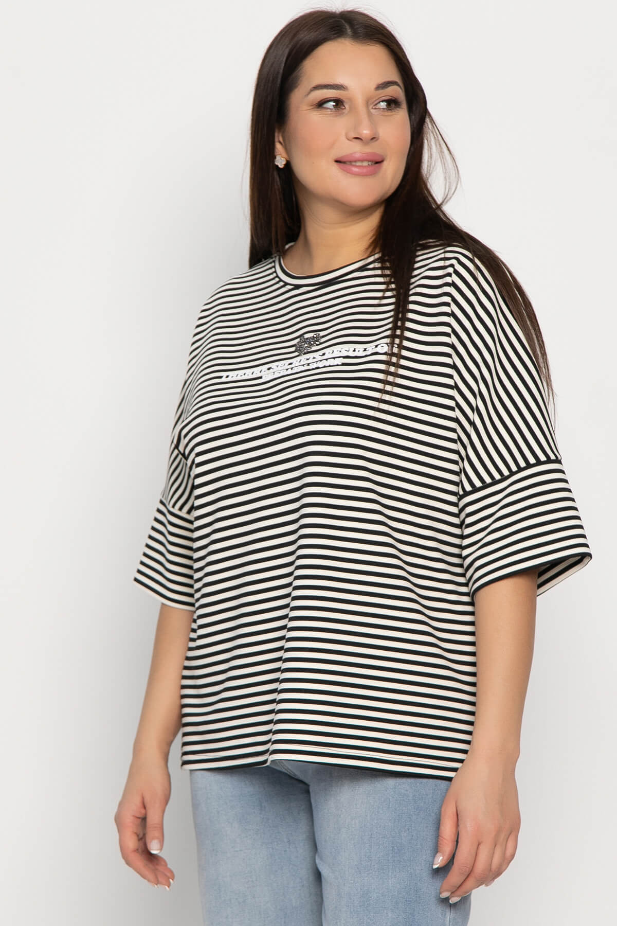 Блуза Монтана (черно-белая) Б14888-20М