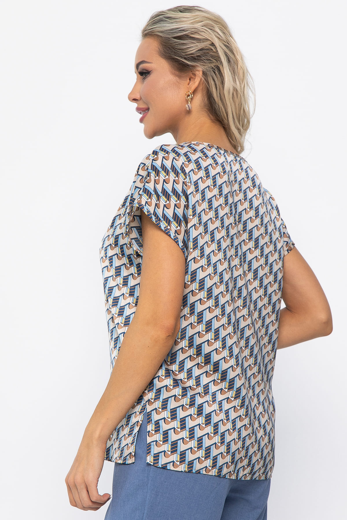 Блуза Покоряя сердца (мультиколор) Б13541-1М