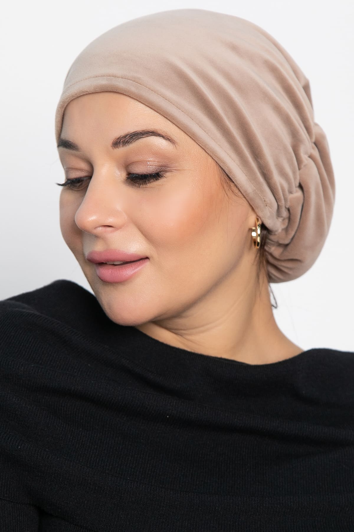 Чалма с резинкой (бежевая) ЧР13-23М