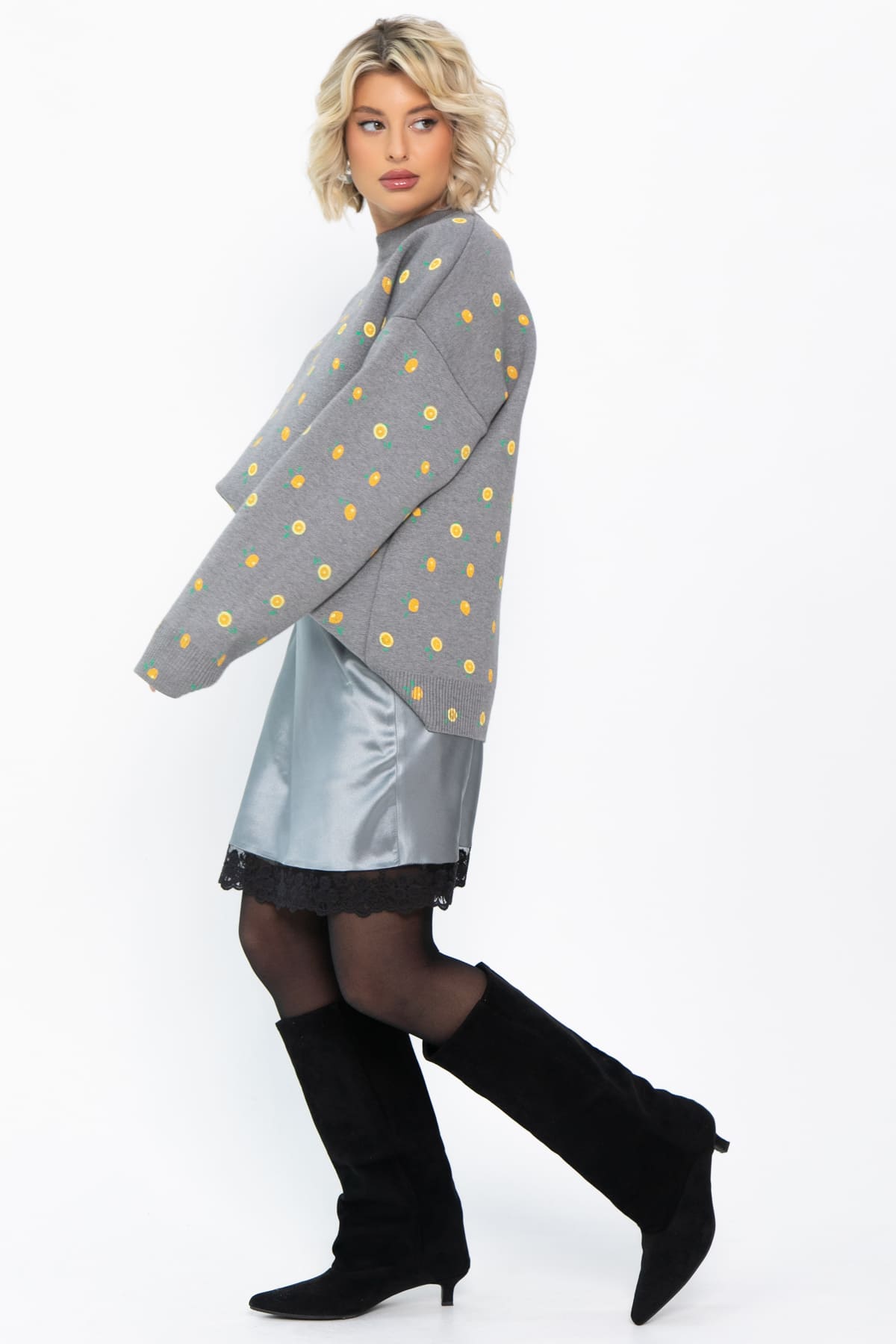 Юбка Игривое настроение (серебро) Ю14799-7М