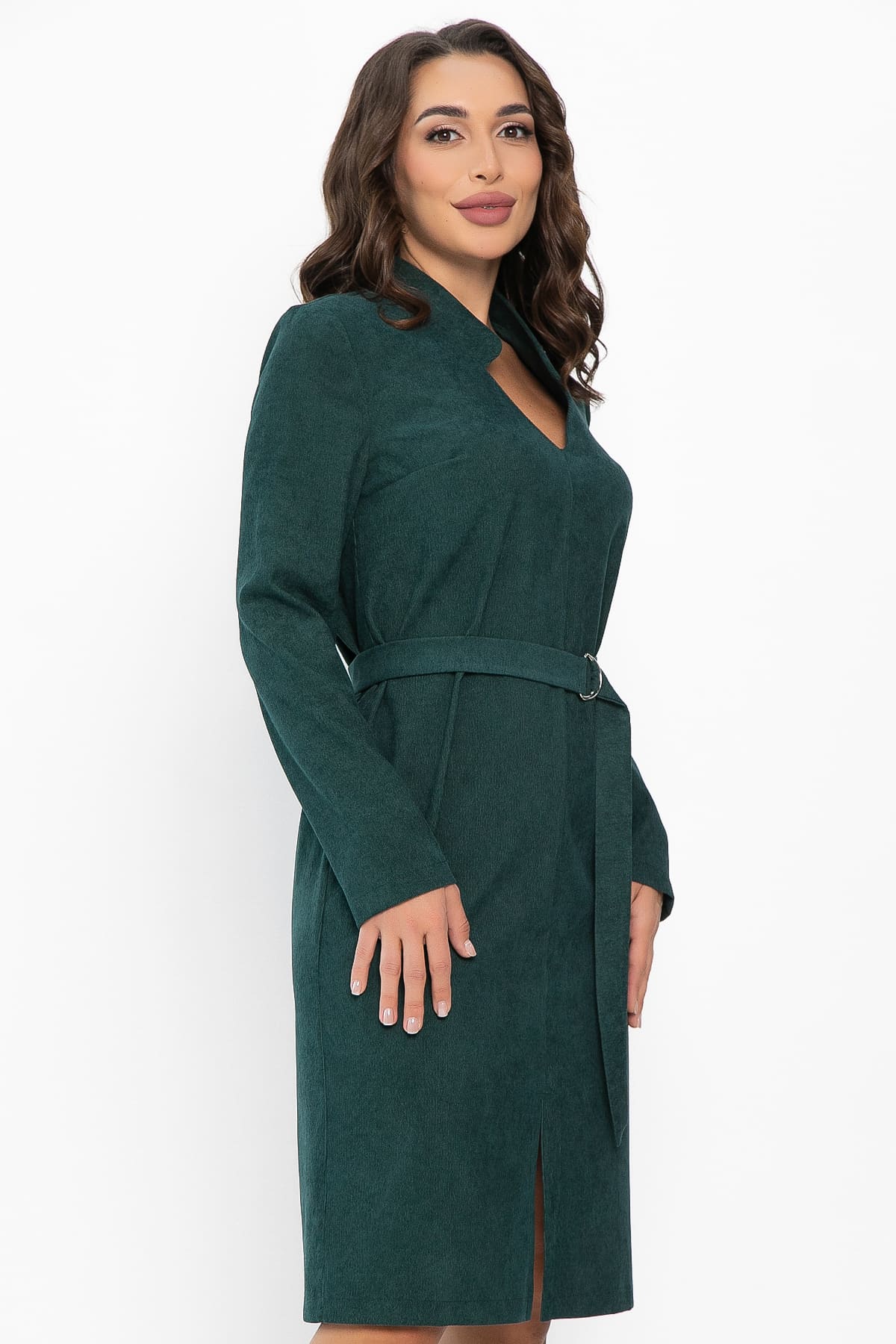 Платье Классическая грация (изумрудное) П13665-19М