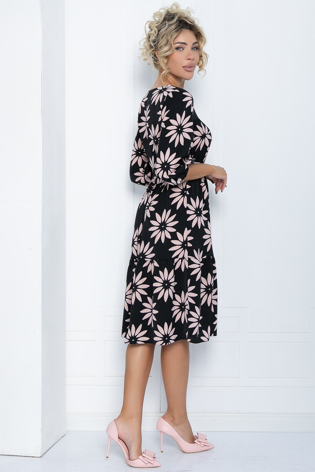 Платье Омут красоты (черное) П12096