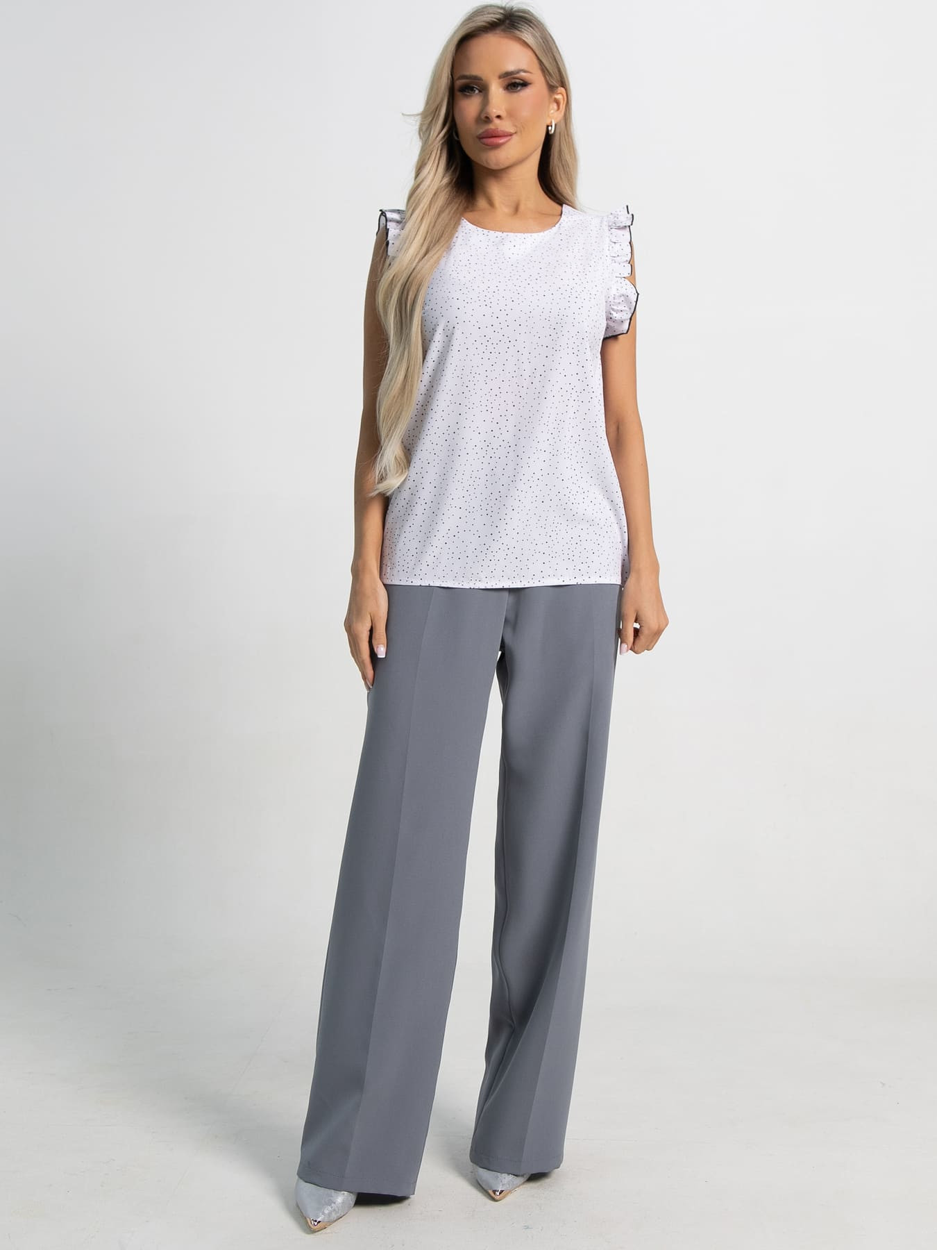 Блуза Карлотта (белая) Б15405-50М