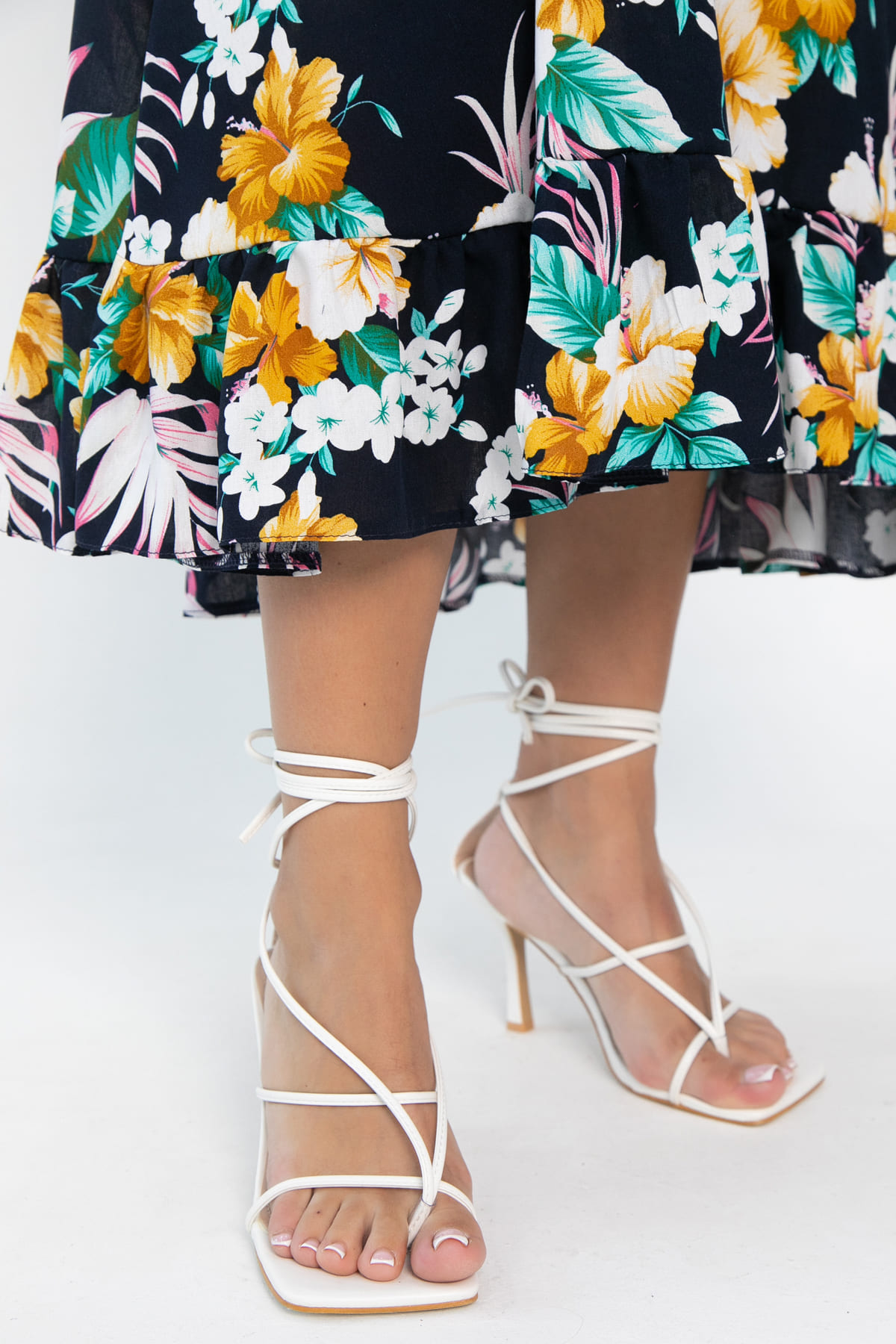 Сарафан Нимфа (синий/цветы) П13959-10М