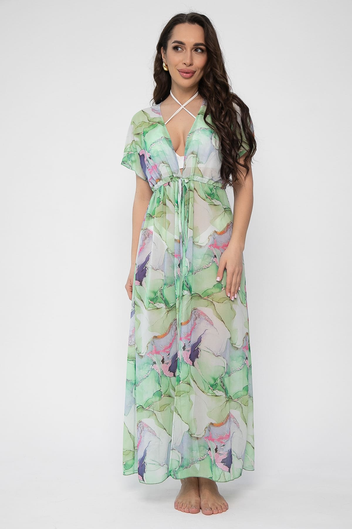 Парео (платье) Изольда (зеленое) П13601-9М