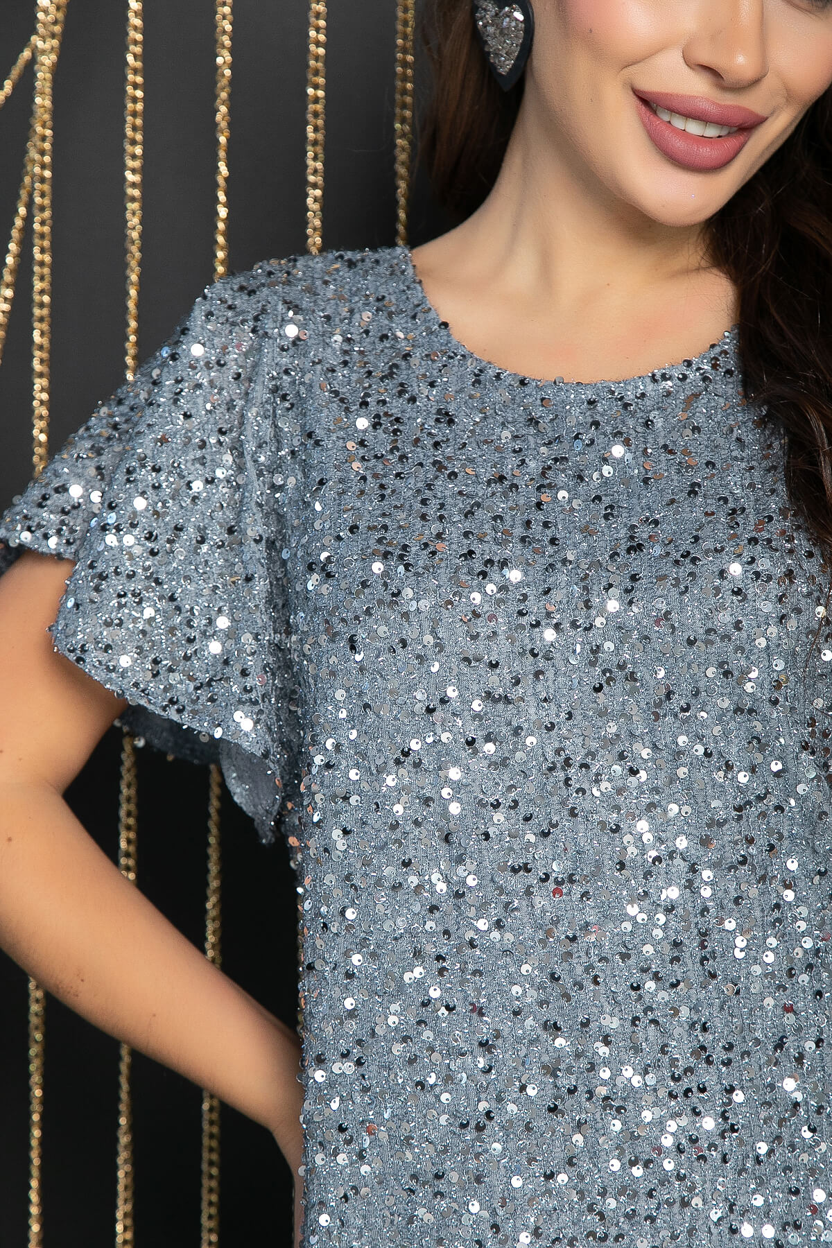 Платье Валерия (голубое) П11887