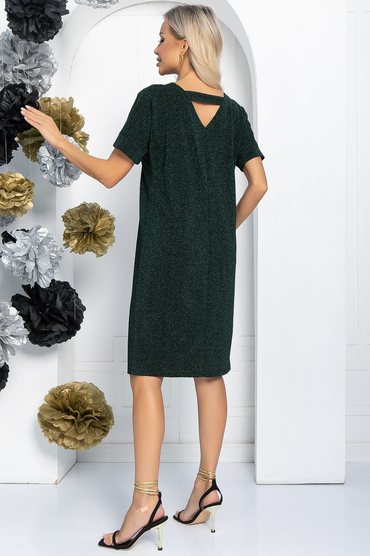 Платье Покоряя сердца (изумруд) П11557