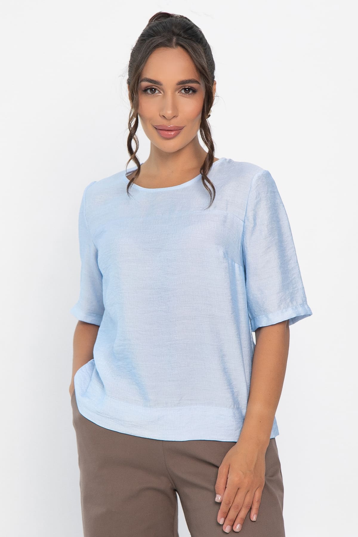 Блуза Меридиан (нежно-голубая) Б14006-25М