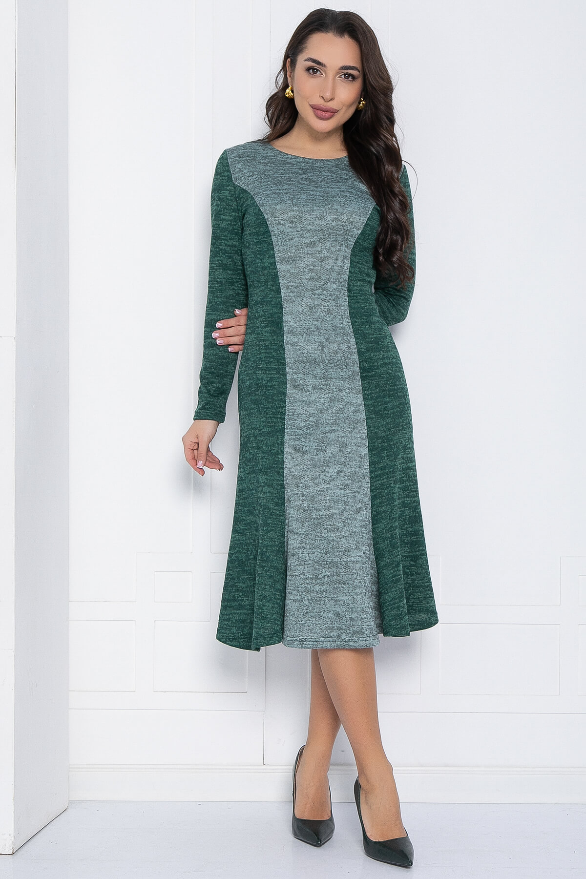 Платье Эйвери (зеленое) П12575-10