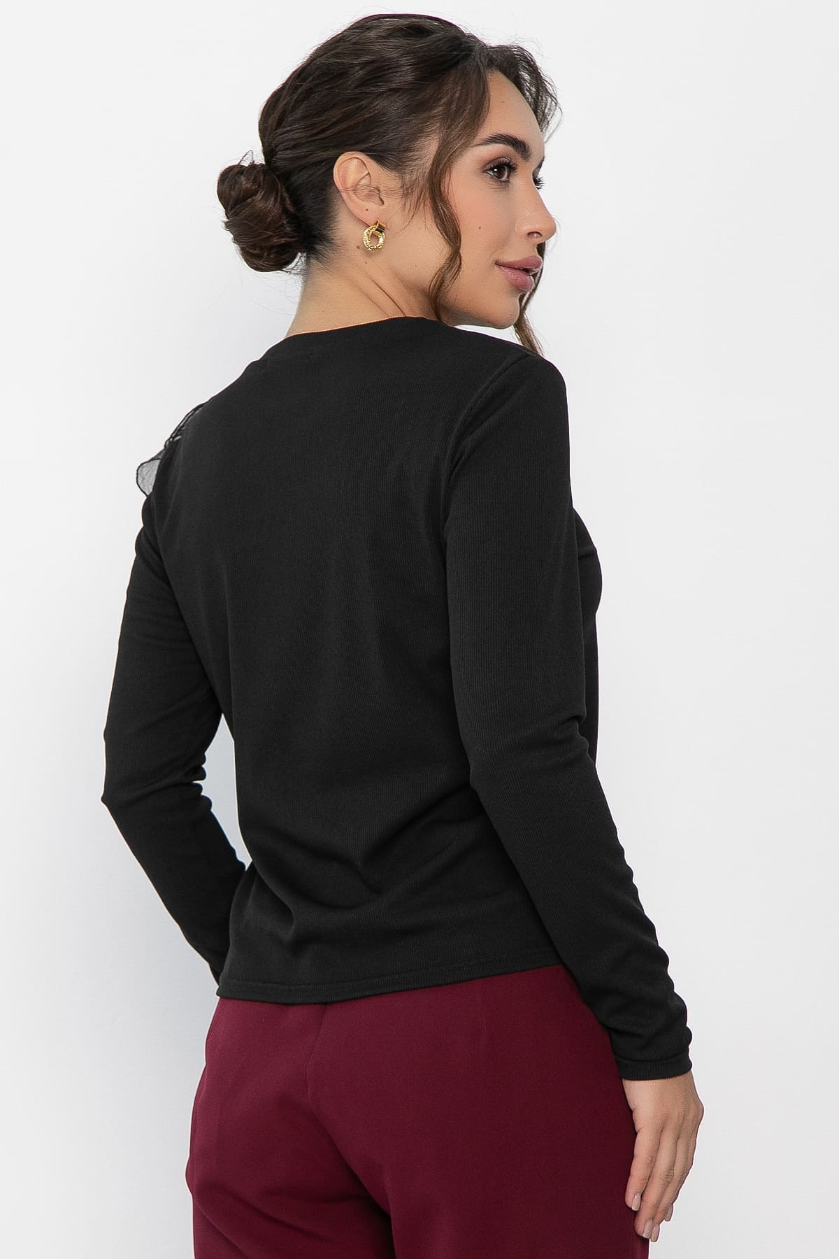 Блуза Риана (черная) Б14224-5М