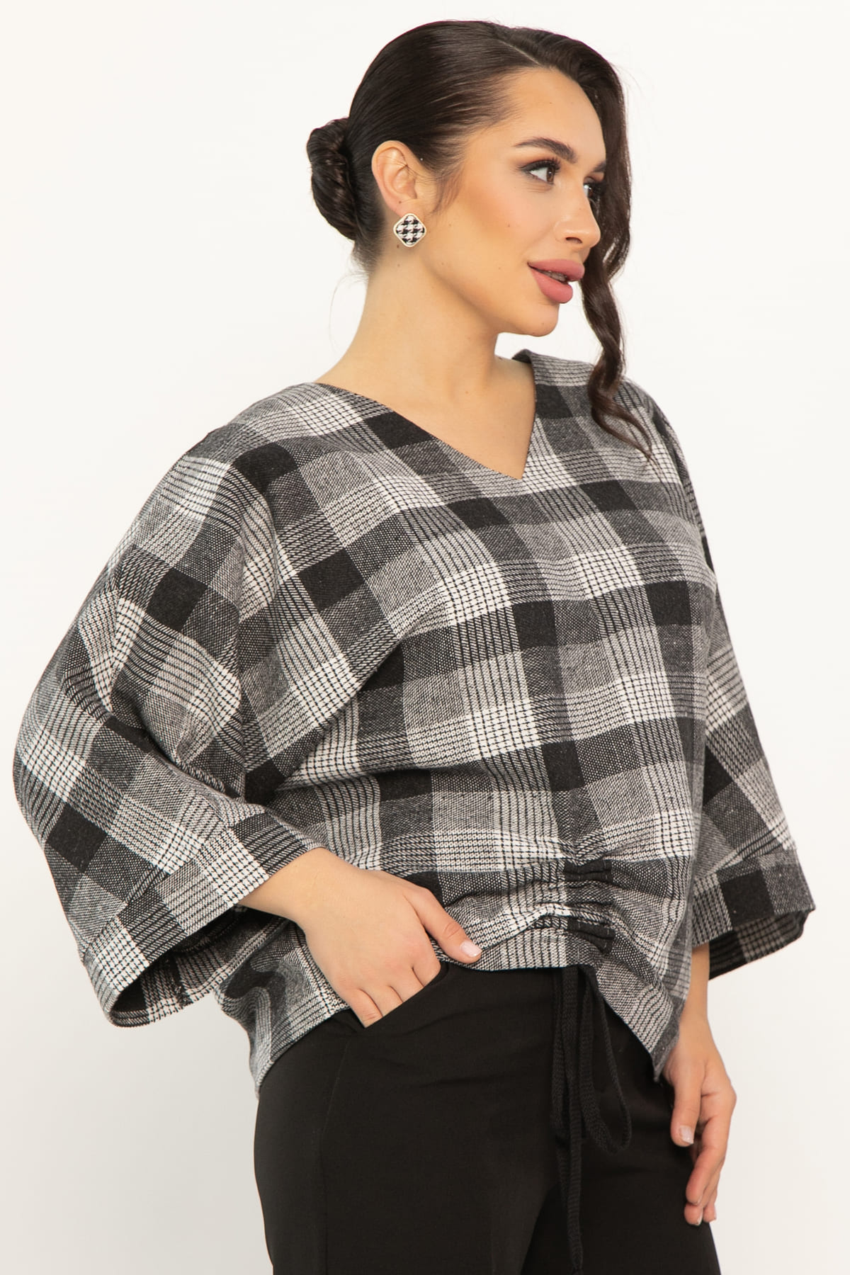 Блуза Ватсон (темно-серая) Б14686-12М