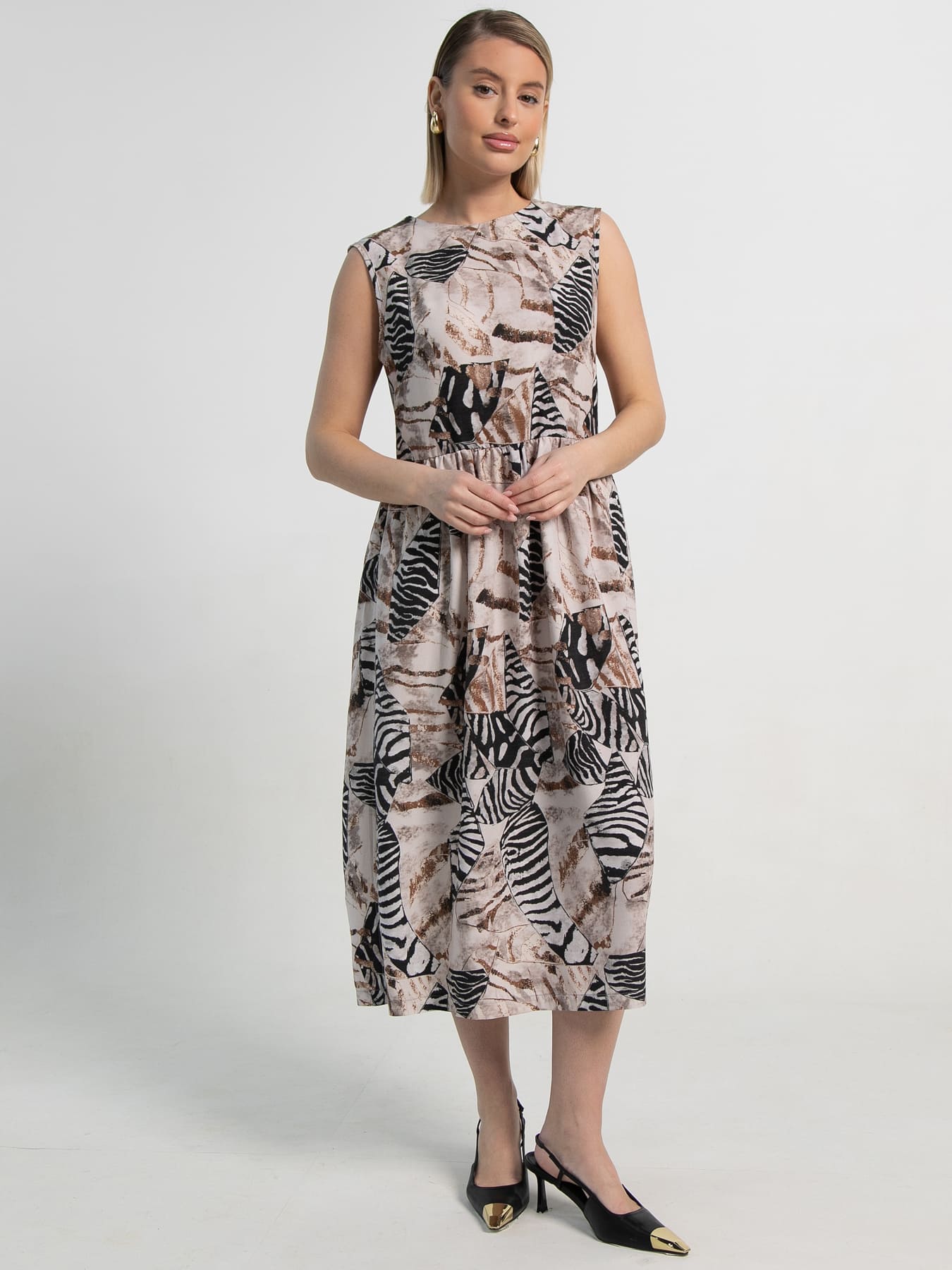 Платье Мелроз (бежевое) П15519-25М